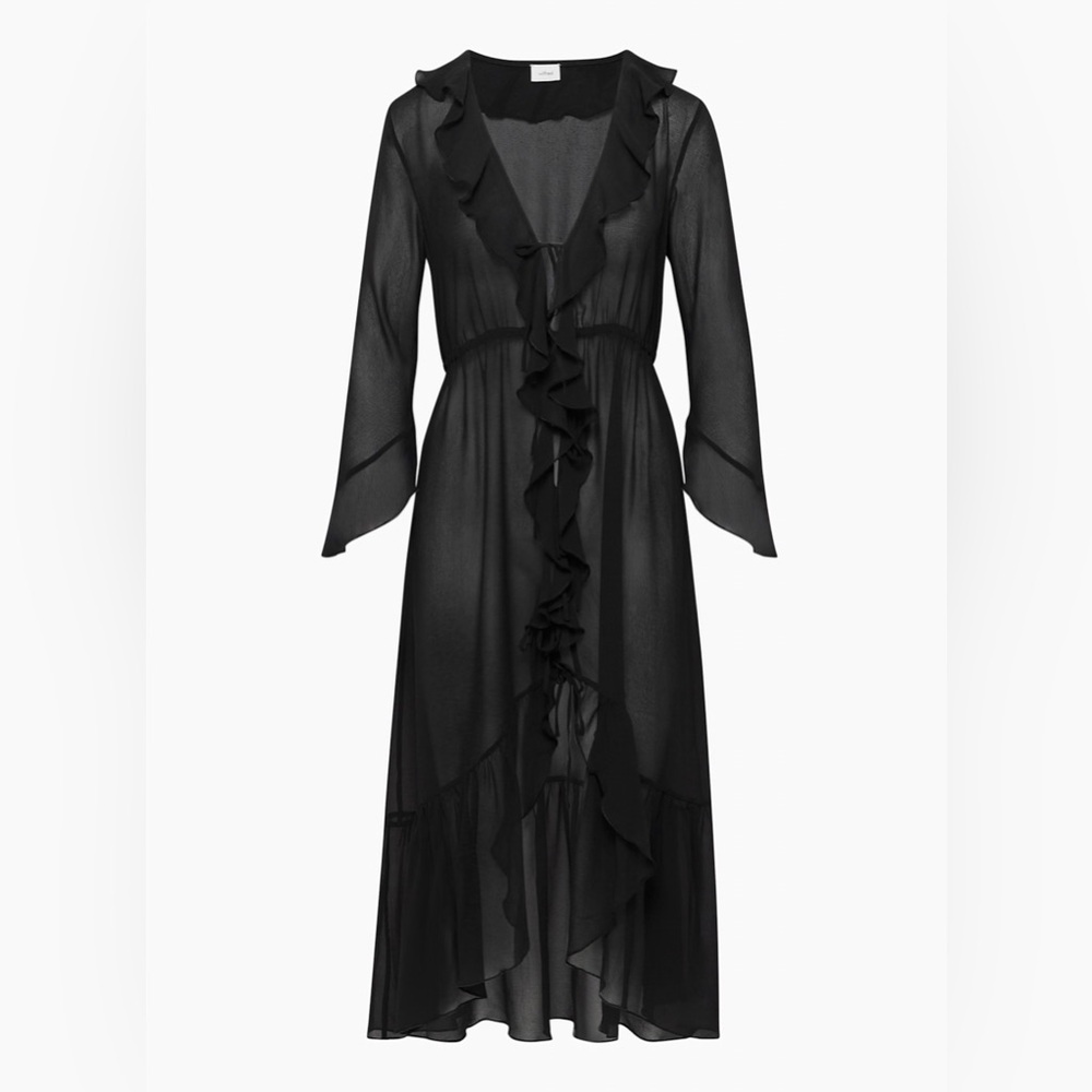 Aritzia Mina Dress Maxi Chiffon Swimsuit Cover-Ups